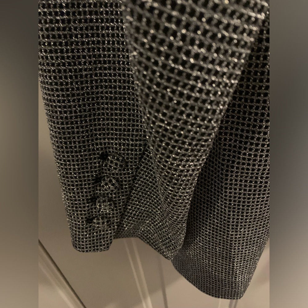 NWT Silver/ Black Sparkle Blazer and Pants Set- Size 3X - Picture 9 of 10